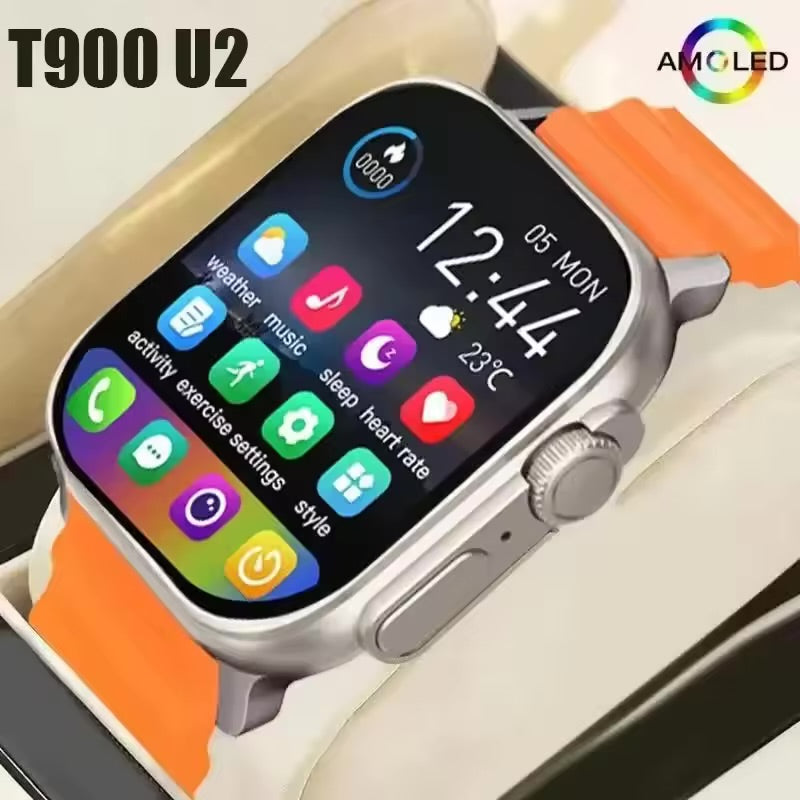 Smartwatch T900 U2 for Men and Women, Bluetooth Call, Wireless Charging, NFC, GPS Track, BT, Music,