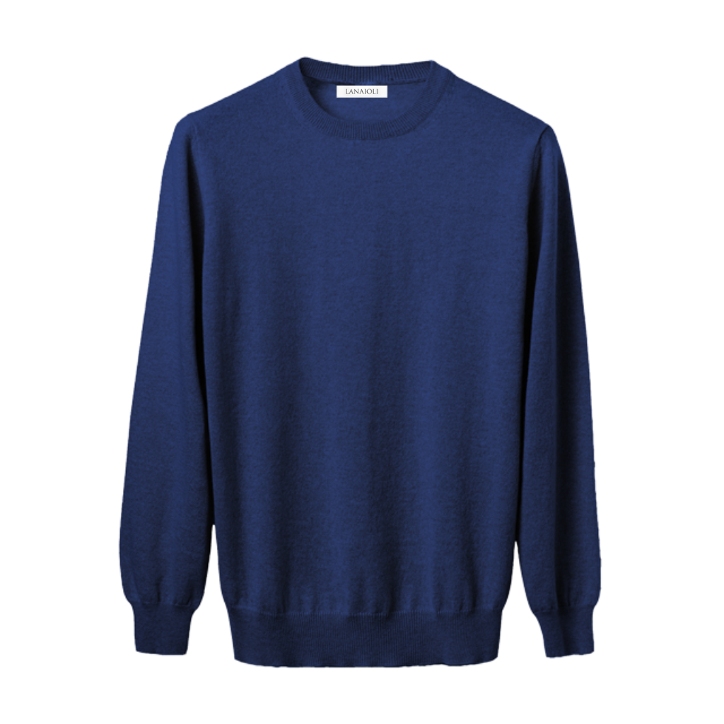 Men's Cashmere Crewneck Shooting Sweater-0