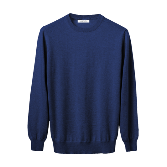 Men's Cashmere Crewneck Shooting Sweater-0